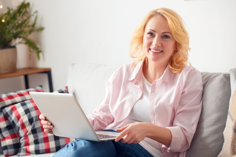 veteran woman at home reviewing her disability claim